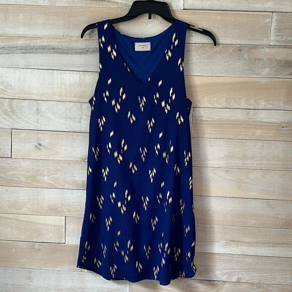 Everly Royal Blue Slip Dress Golf Accents Size‎ S - Picture 1 of 5